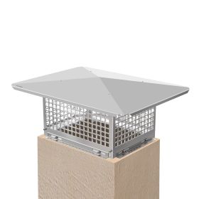 VEVOR Chimney Cap, 17" x 29" Flue Caps, 304 Stainless Steel Fireplace Chimney Cover, Adjustable Metal Spark Arrestor with Bolts Screws